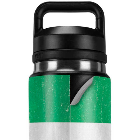Nigeria Flag Distressed YETI Rambler 26oz Bottle Skin