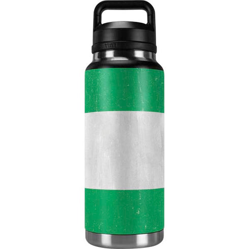 Nigeria Flag Distressed YETI Rambler 36oz Bottle Skin