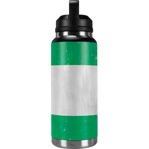 Nigeria Flag Distressed YETI Rambler 36oz Bottle Skin