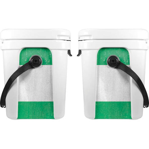 Nigeria Flag Distressed YETI Roadie 24 Hard Cooler Skin