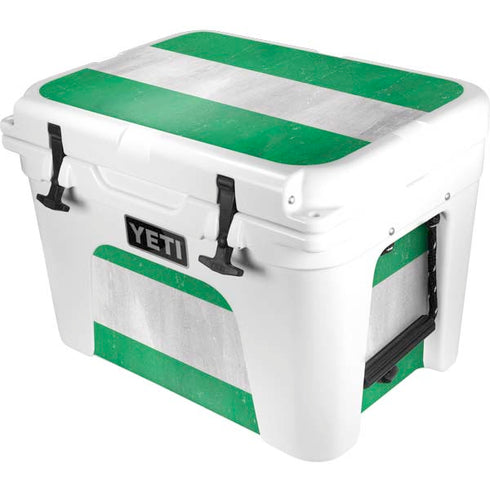 Nigeria Flag Distressed YETI Tundra 35 Hard Cooler Skin