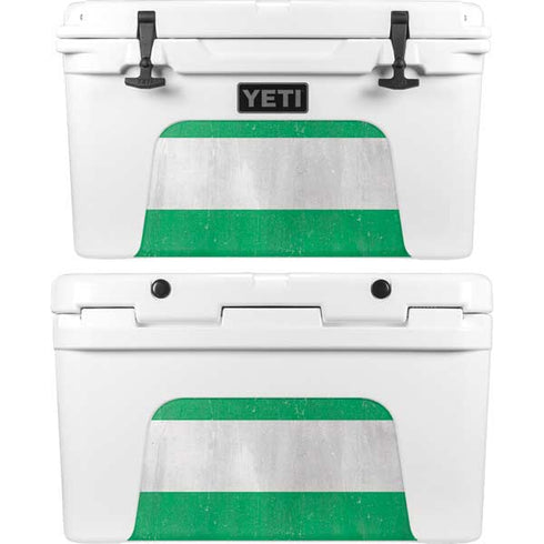 Nigeria Flag Distressed YETI Tundra 45 Hard Cooler Skin