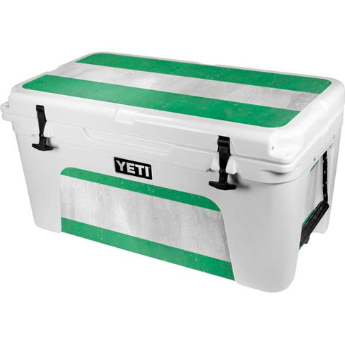 Nigeria Flag Distressed YETI Tundra 65 Hard Cooler Skin
