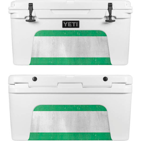 Nigeria Flag Distressed YETI Tundra 65 Hard Cooler Skin