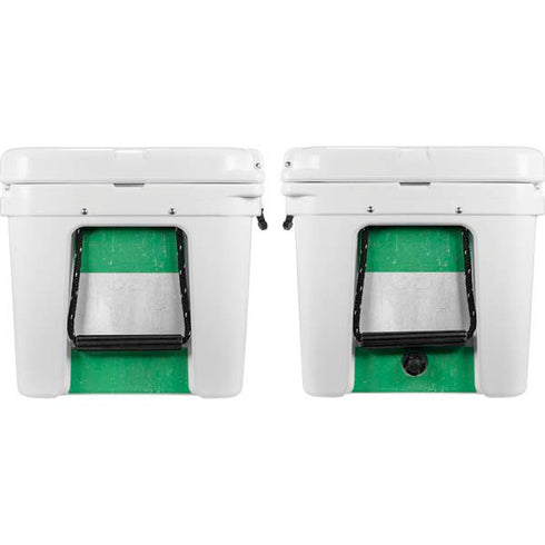 Nigeria Flag Distressed YETI Tundra 65 Hard Cooler Skin