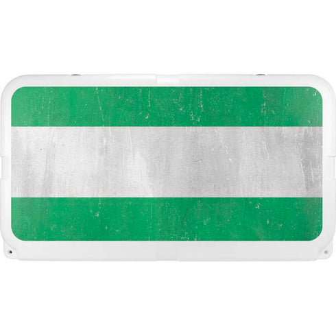 Nigeria Flag Distressed YETI Tundra 75 Hard Cooler Skin