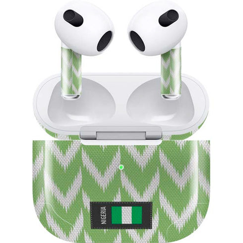 Nigeria Soccer Flag Apple AirPods (3rd Gen 2021) Skin