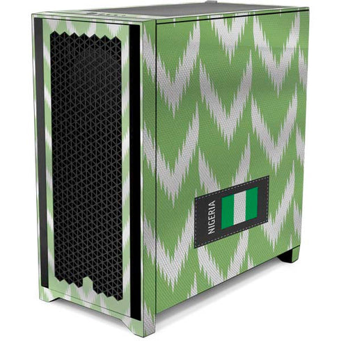 Nigeria Soccer Flag Corsair 4000D Tempered Glass Mid-Tower ATX Case Skin