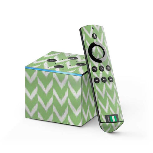Nigeria Soccer Flag Fire TV Cube Skin