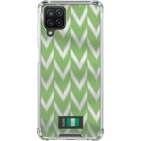 Nigeria Soccer Flag Galaxy A12 Clear Case