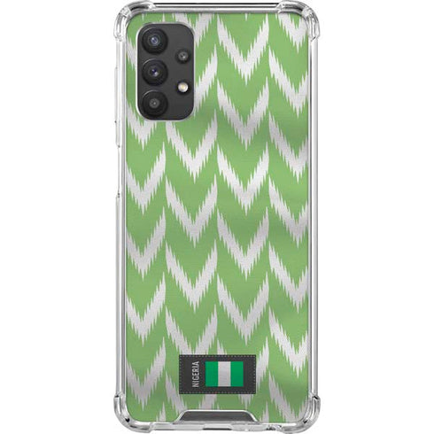 Nigeria Soccer Flag Galaxy A32 5G Clear Case