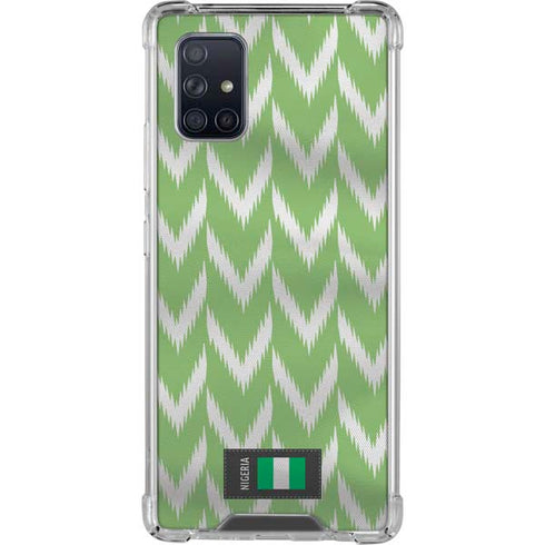 Nigeria Soccer Flag Galaxy A71 5G Clear Case