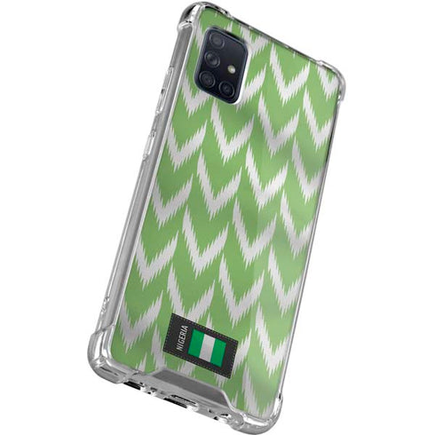 Nigeria Soccer Flag Galaxy A71 5G Clear Case