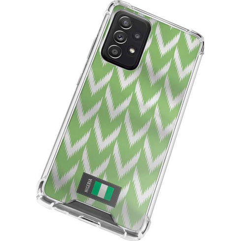 Nigeria Soccer Flag Galaxy A72 5G Clear Case