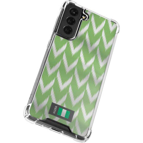 Nigeria Soccer Flag Galaxy S21 FE Clear Case