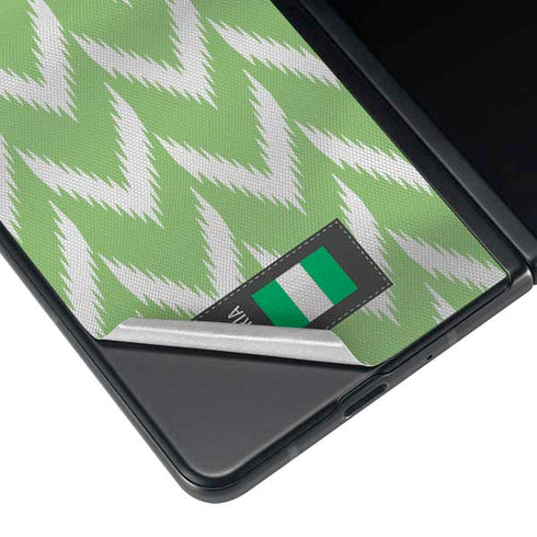 Nigeria Soccer Flag Galaxy Z Fold3 5G Skin