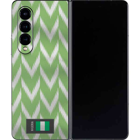 Nigeria Soccer Flag Galaxy Z Fold4 5G Skin