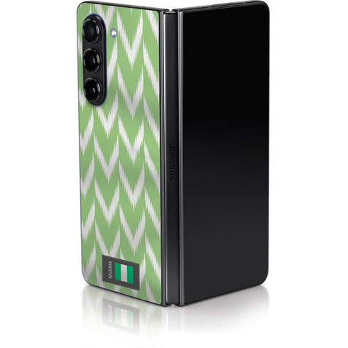 Nigeria Soccer Flag Galaxy Z Fold5 5G Skin