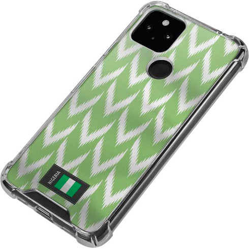 Nigeria Soccer Flag Google Pixel 5a 5G Clear Case