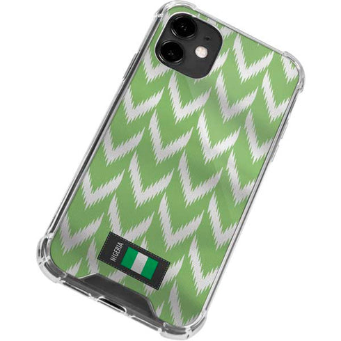 Nigeria Soccer Flag iPhone 12 Clear Case