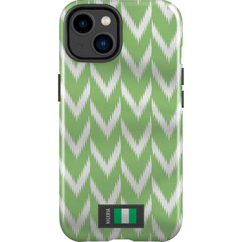 Nigeria Soccer Flag iPhone 15 Plus Impact Case