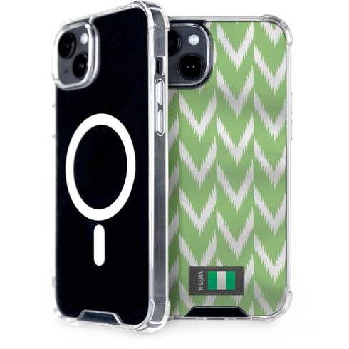 Nigeria Soccer Flag iPhone 15 Plus MagSafe Case