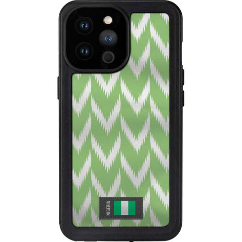 Nigeria Soccer Flag iPhone 14 Pro Max Waterproof Case