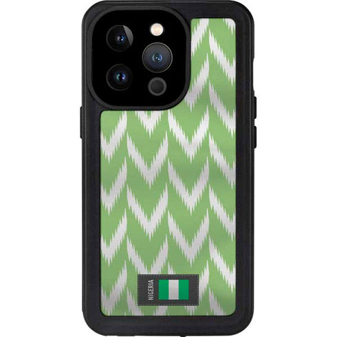 Nigeria Soccer Flag iPhone 14 Pro Waterproof Case