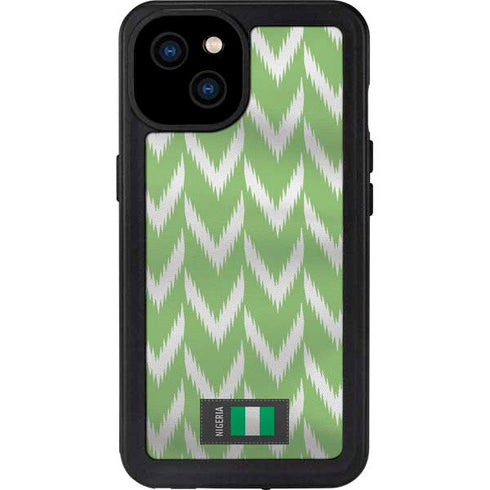 Nigeria Soccer Flag iPhone 15 Plus Waterproof Case
