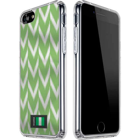 Nigeria Soccer Flag iPhone SE (2nd & 3rd Gen) Clear Case