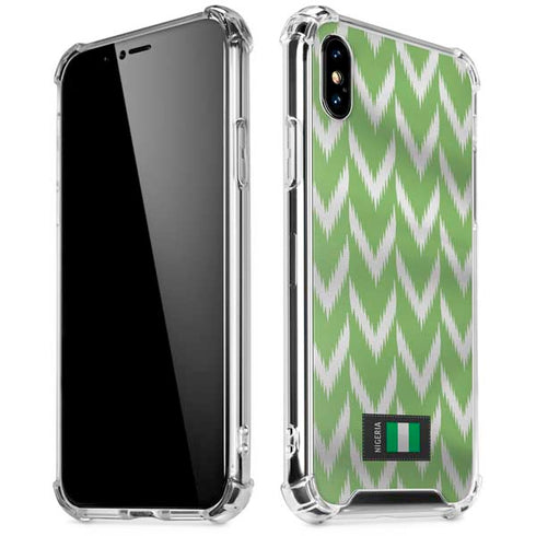 Nigeria Soccer Flag iPhone XS Max Clear Case