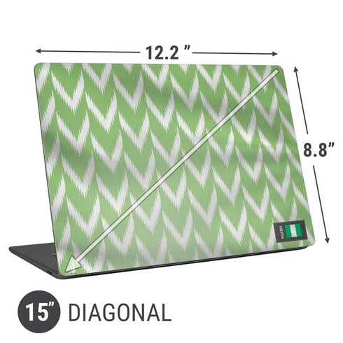 Nigeria Soccer Flag Universal Laptop 15in (12.2 x 8.8in) Skin