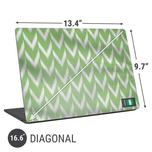 Nigeria Soccer Flag Universal Laptop 16.6in (13.4 x 9.7in) Skin
