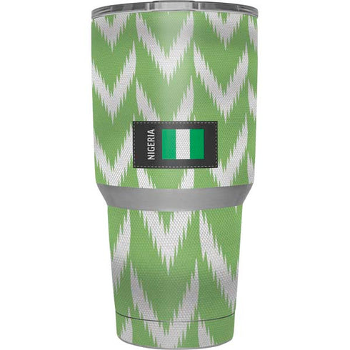 Nigeria Soccer Flag Yeti 30oz Rambler Tumbler Skin