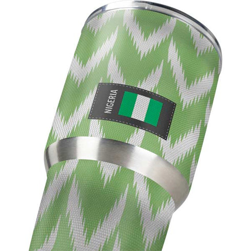 Nigeria Soccer Flag Yeti 30oz Rambler Tumbler Skin