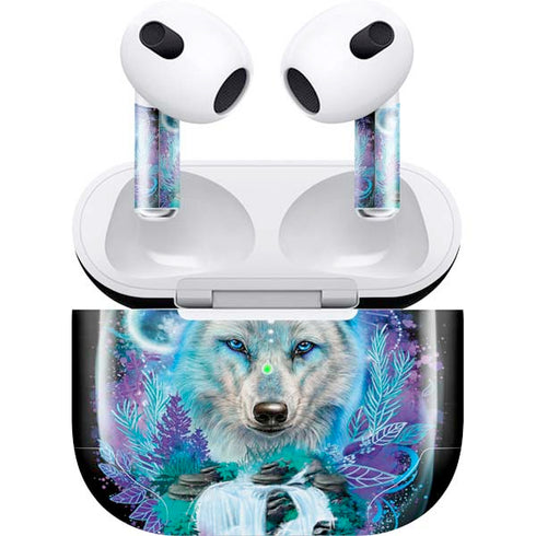 Night Wolf by Sheena Pike Apple AirPods (3rd Gen 2021) Skin