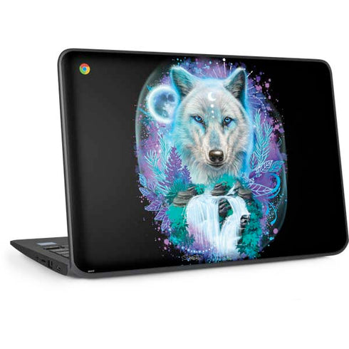 Night Wolf by Sheena Pike HP Chromebook Skin