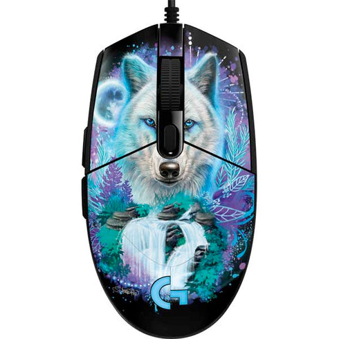 Night Wolf by Sheena Pike G203 Prodigy RGB Wired Gaming Mouse Skin