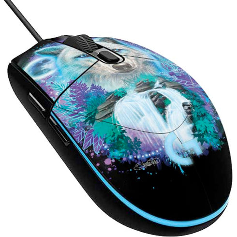 Night Wolf by Sheena Pike G203 Prodigy RGB Wired Gaming Mouse Skin
