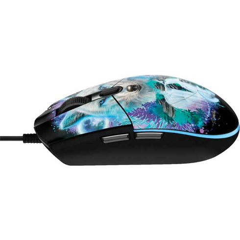 Night Wolf by Sheena Pike G203 Prodigy RGB Wired Gaming Mouse Skin