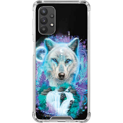 Night Wolf by Sheena Pike Galaxy A32 5G Clear Case