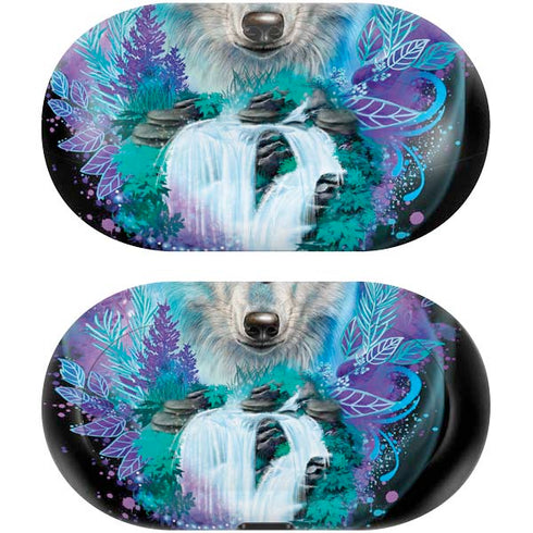 Night Wolf by Sheena Pike Galaxy Buds Skin