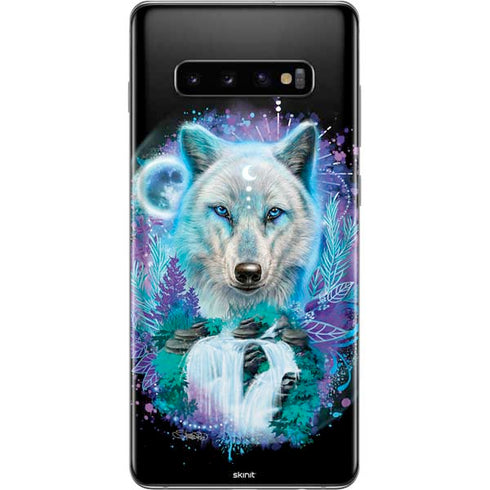 Night Wolf by Sheena Pike Galaxy S10 Plus Skin
