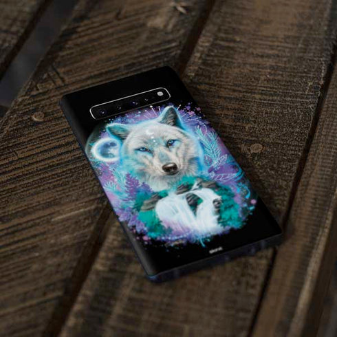Night Wolf by Sheena Pike Galaxy S10 Plus Skin