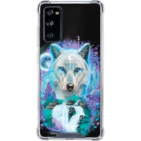 Night Wolf by Sheena Pike Galaxy S20 FE Clear Case