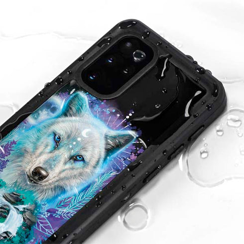 Night Wolf by Sheena Pike Galaxy S20 Plus Waterproof Case
