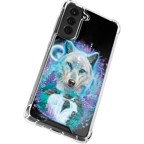 Night Wolf by Sheena Pike Galaxy S21 FE Clear Case