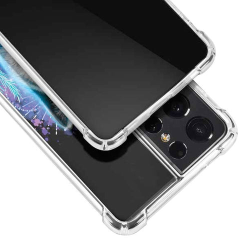 Night Wolf by Sheena Pike Galaxy S21 Ultra 5G Clear Case