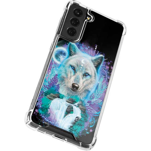Night Wolf by Sheena Pike Galaxy S22 Plus Clear Case