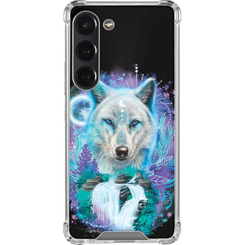 Night Wolf by Sheena Pike Galaxy S23 Clear Case